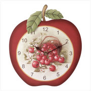 Country Apples Clock
